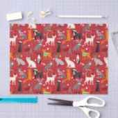 クリスマス・キャッツ 薄葉紙 (クラフト)