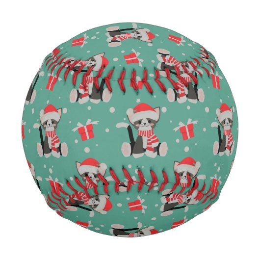 クリスマス・キャッツ 野球ボール (正面)