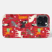 クリスマス・キャッツ iPhoneケース (裏面横)