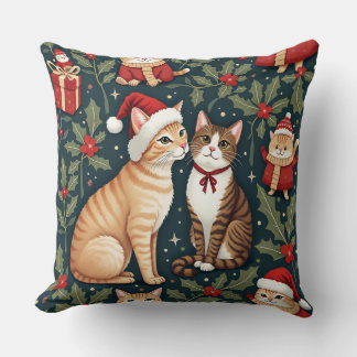 クリスマス・キャット・クッション クッション