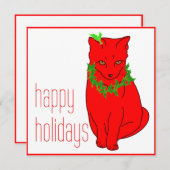 クリスマス·キャット シーズンカード (正面/裏面)