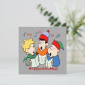 クリスマス・キャロラー クリスマス ご招待 招待状 (スタンド正面)