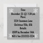 クリスマス・キャロラー クリスマス ご招待 招待状 (裏面)