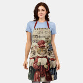 クリスマス・キャロリング エプロン (着用した状態)