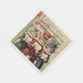 クリスマス・キャロリング スタンダードランチョンナプキン (角)