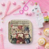 クリスマス・キャロリング ペーパープレート (パーティー)