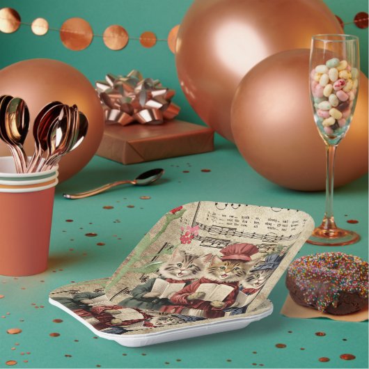 クリスマス・キャロリング ペーパープレート (複数)