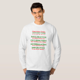 クリスマス・キャロルのセンテンス・タイプ Tシャツ