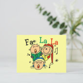 クリスマス・キャロルのTシャツとギフトを歌う シーズンポストカード (スタンド正面)