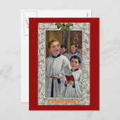 クリスマス・キャロルを歌う少年たち シーズンポストカード (正面/裏面)