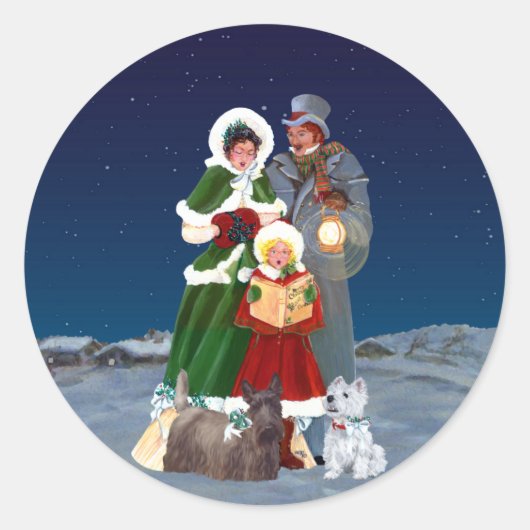 クリスマス・キャロルズ ラウンドシール (正面)