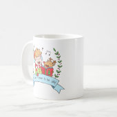 クリスマス・キャロル少年とトナカイすてきマグ コーヒーマグカップ (正面左)