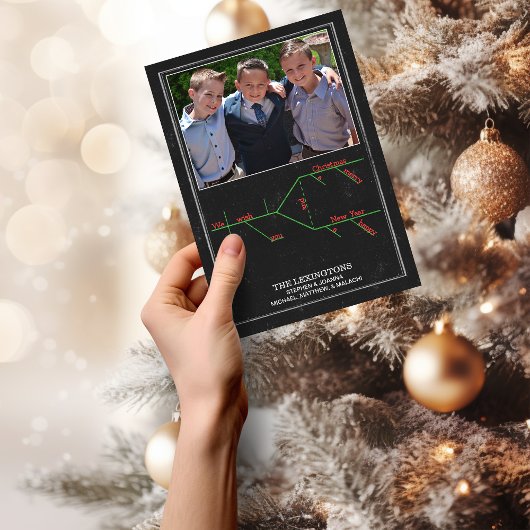 クリスマス・キャロル文法図ホリデー写真 シーズンカード