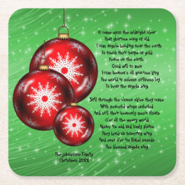 クリスマス・キャロル来歌詞- On Midnight - スクエアペーパーコースター