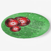 クリスマス・キャロル来歌詞- On Midnight - 9" ペーパープレート (アングル)