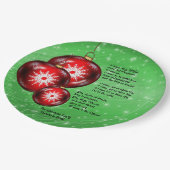 クリスマス・キャロル来歌詞O全てのYe忠実 – 9" ペーパープレート (アングル)