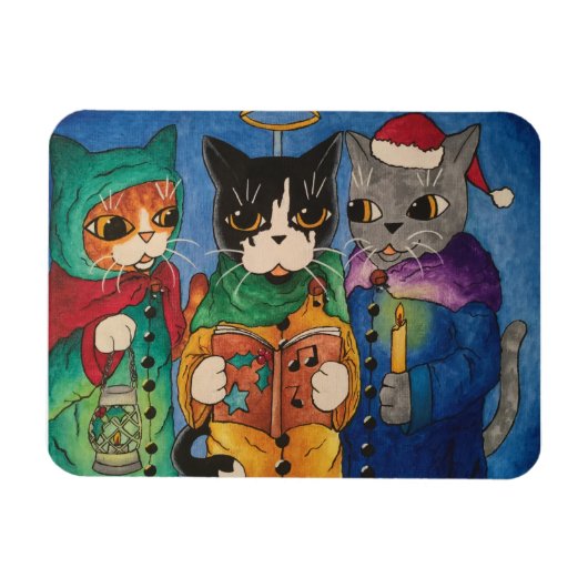 クリスマス・キャロル歌手 マグネット (横)