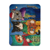 クリスマス・キャロル歌手 マグネット (縦)