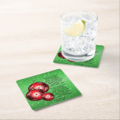 クリスマス・キャロル歌詞God Rest – 紳士 スクエアペーパーコースター (インサイチュ)