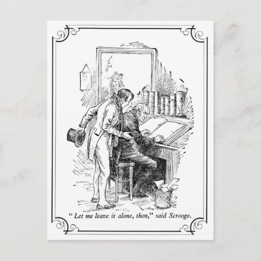クリスマス・キャロル離れ：それだけで シーズンポストカード (正面)