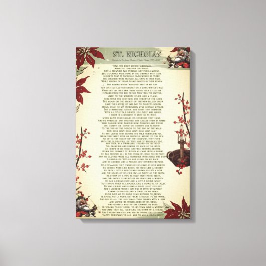クリスマス・キャロル：オールセント・ニック | キャンバスプリント (正面)
