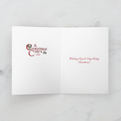 クリスマス・キャロル カード (内部)