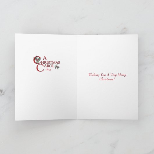 クリスマス・キャロル カード (内部)