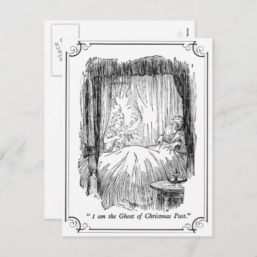 クリスマス・キャロル:クリスマス・過去の幽霊 シーズンポストカード (正面/裏面)