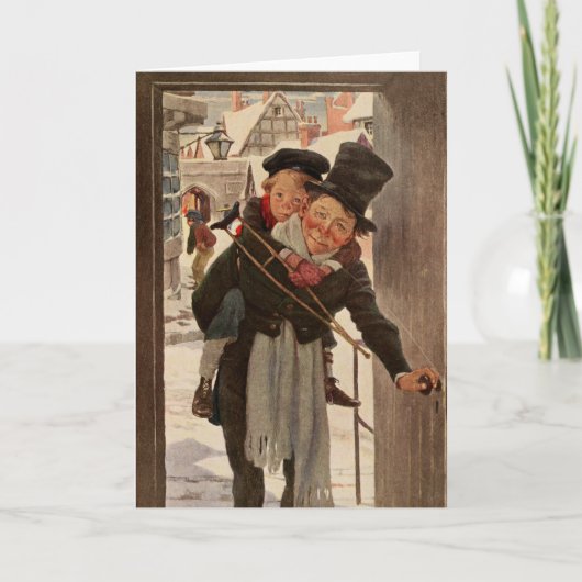 クリスマス・キャロル：ティム＆クラッチット カード (正面)