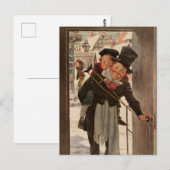 クリスマス・キャロル：ティム&ミスター・クラチット ポストカード (正面/裏面)