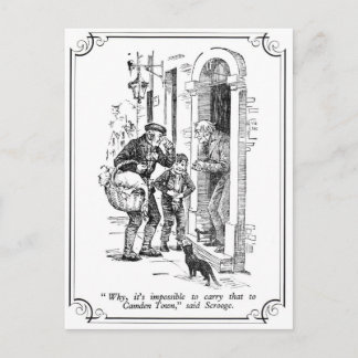 クリスマス・キャロル：何で無理だ シーズンポストカード