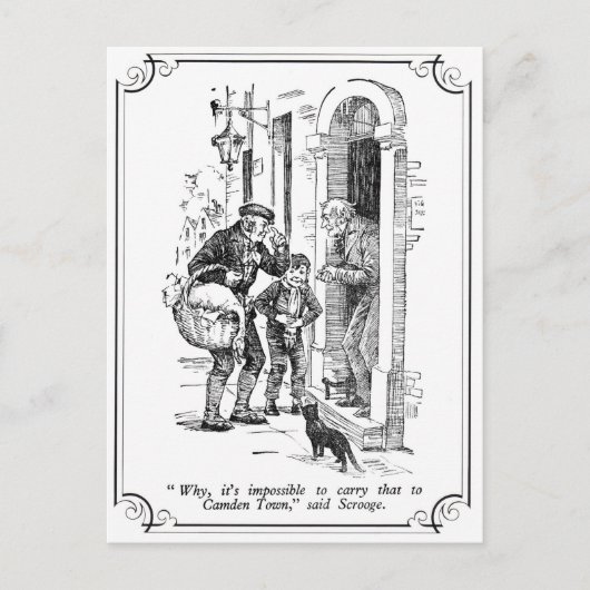 クリスマス・キャロル：何で無理だ シーズンポストカード (正面)