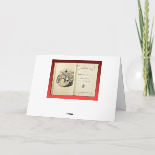 クリスマス・キャロル、First EditionのFrontispiece シーズンカード (裏面)