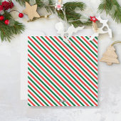 クリスマス キャンディケーン ペパーミント 赤 緑 パーティー 招待状