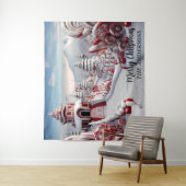 クリスマス キャンディーランド ホリデー フォト 背景 タペストリー (インサイチュ)