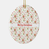 クリスマス キャンディー柄 オーダーメイド オーナメント (右)