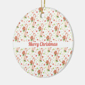 クリスマス キャンディー柄 オーダーメイド オーナメント (左)