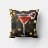 クリスマス キャンディー ケーン カクテル クッション (裏面)