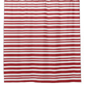 クリスマス キャンディー ケーン ストライプ シャワーカーテン (正面)