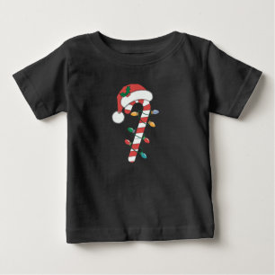 クリスマス キャンディ ケイン サンタ Xmas キッズ ベビーTシャツ