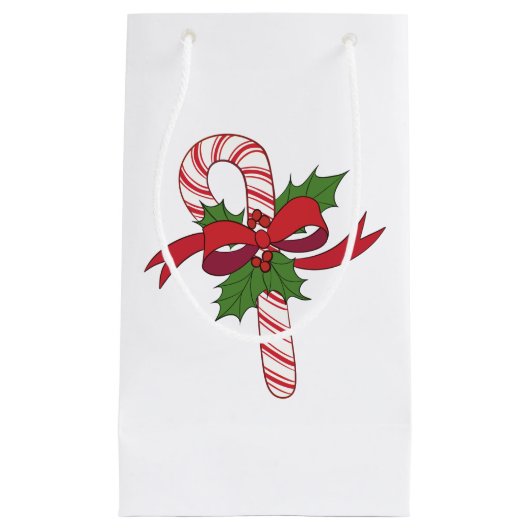 クリスマス キャンディ ケーン スモールペーパーバッグ (正面)