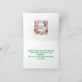 クリスマス キャンディ 孫娘 カード (内部)