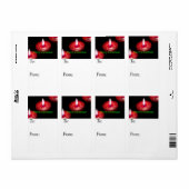 クリスマス キャンドル ギフト タグ (フルシート)