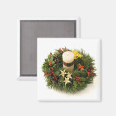 クリスマス キャンドル リング マグネット (正面/裏面)