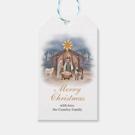 クリスマス キリストの生誕 ギフトタグ ギフトタグ (正面)