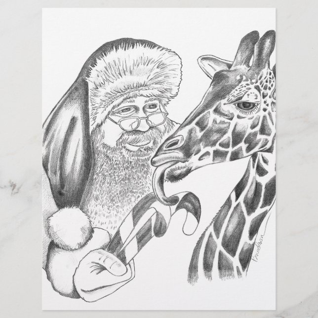 クリスマス・キリンとサンタ (正面)