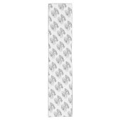 クリスマス・キリンとサンタ ショートテーブルランナー (正面)