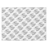 クリスマス・キリンとサンタ テーブルクロス (正面(横))