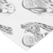 クリスマス・キリンとサンタ テーブルクロス (アングル)