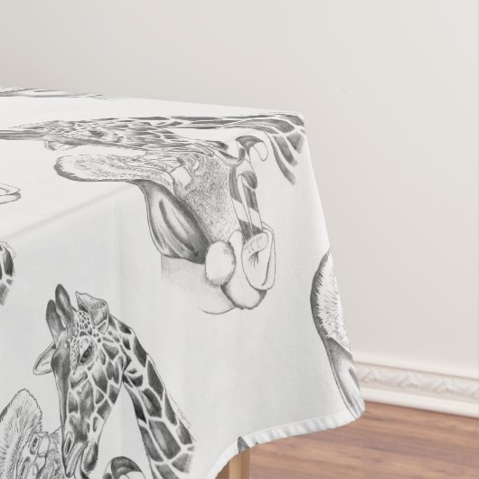 クリスマス・キリンとサンタ テーブルクロス (インサイチュ)